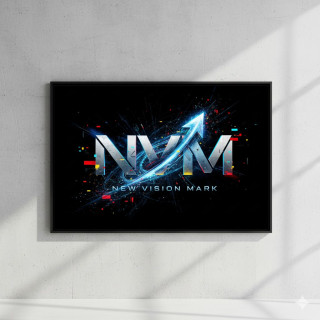 "El Despertar de la Visión" (Cuadro 1 - Abstracto Azul/Negro)